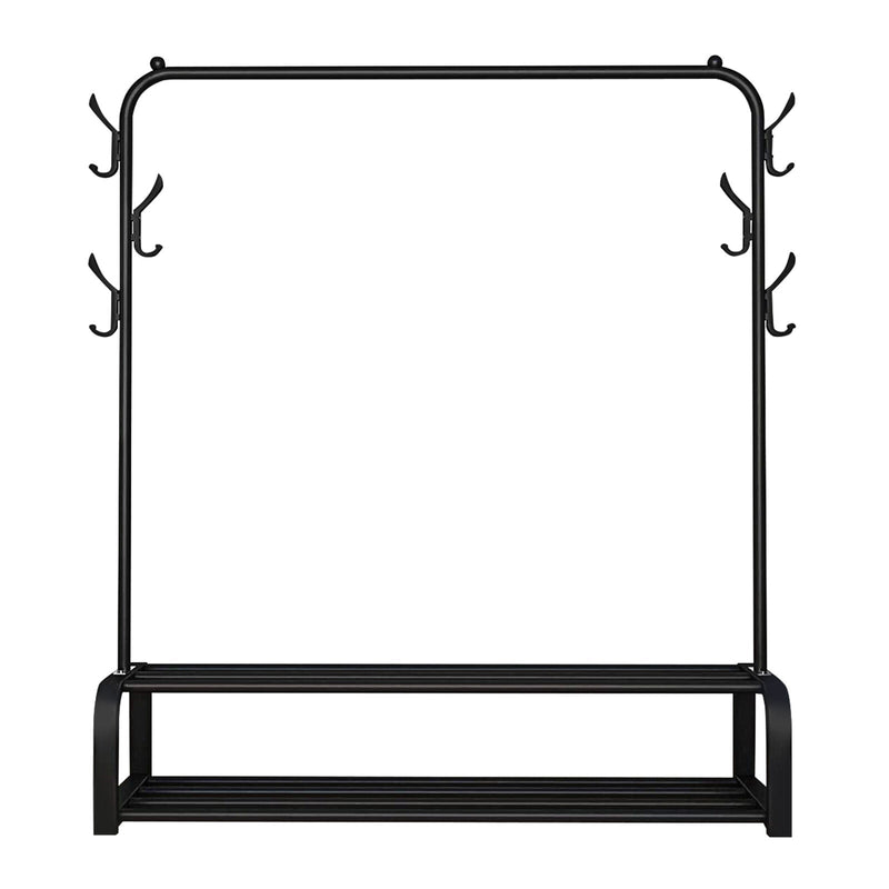 Rack Organizer Clothes Hanger Rail Double Deck Shelves