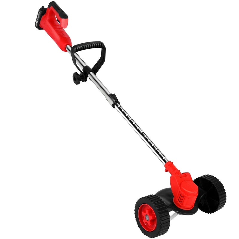 Weed Eater With Wheels, Grass String Trimmer Cutter Portable Batteries