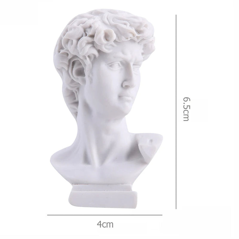 David Statue Resin Vase – Elegant Vase & Makeup Brush Holder for Chic Décor