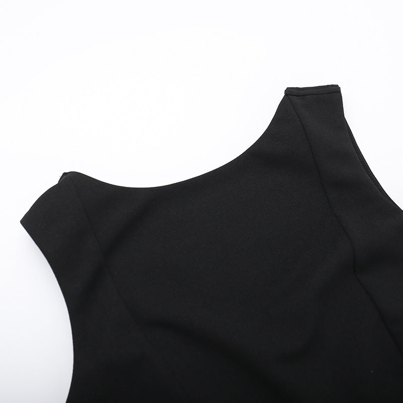 Sexy Backless Bodycon Mini Dress – Elegant Sleeveless Party Stunner for a Sexy Summer Evening Look