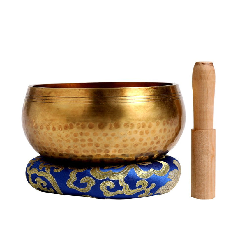 Silent Mind Tibetan Singing Bowl Set  Antique Design