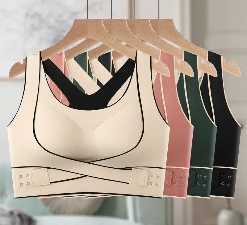 Posture Corrector Bra for Women - Humpback Support Bralette with Front Closure Design