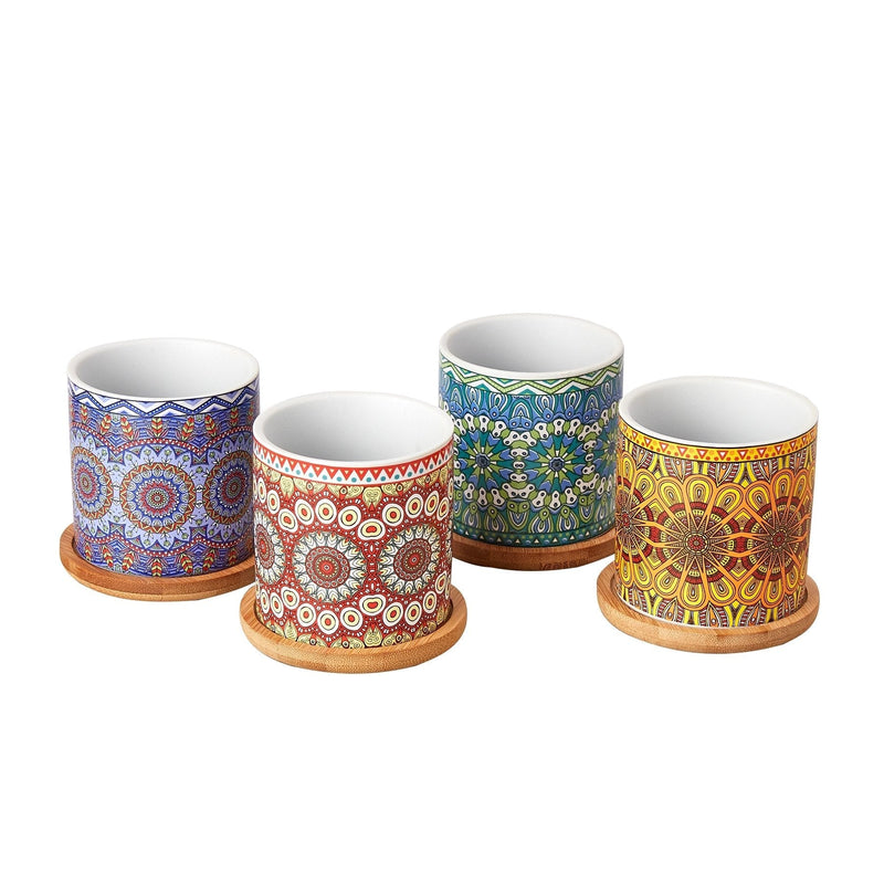 Small Bohemian Planter Set of 4