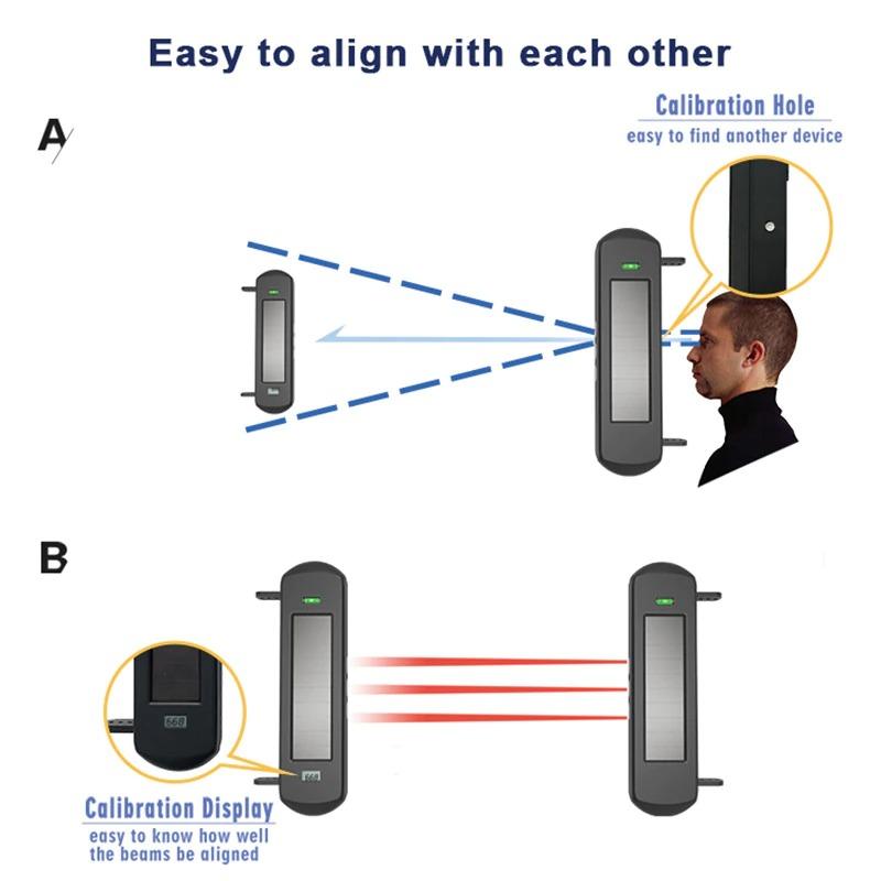 Solar Beam Sensor Driveway Alarm System