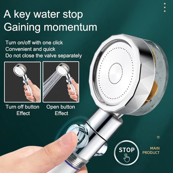 360° ROTATION POWER SHOWER HEAD