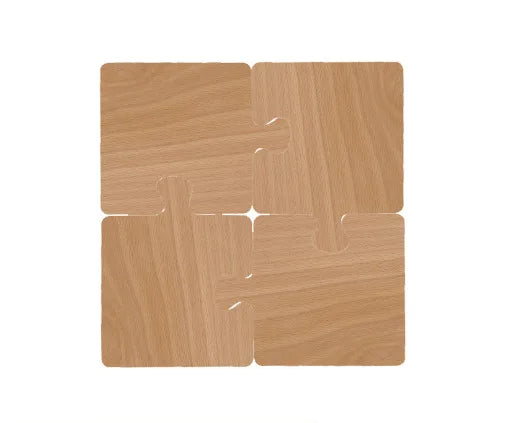 Rustic Walnut Puzzle Wood Coaster – Heat-Resistant, Durable & Stylish Protection for Your Table