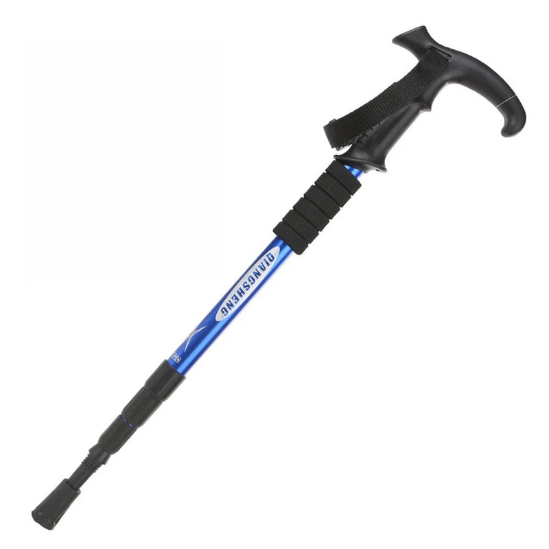 Five Section Telescopic Trekking Pole – Lightweight Walking Stick for Hiking, Camping, Nordic Fitness, or Elderly Outdoor Adventures