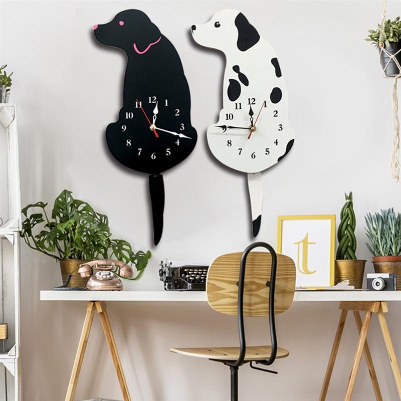 Dog Swing Tail Pendulum Wall Clock