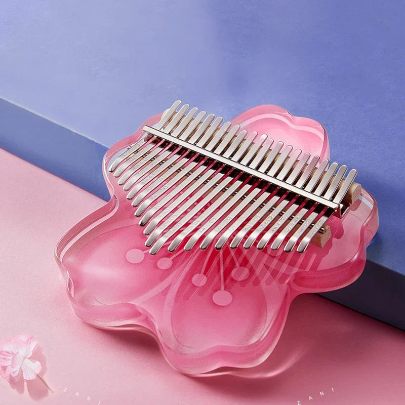 Crystal Clear Acrylic Kalimba – Portable Thumb Piano with 10/17/21 Keys for Soothing Melodies