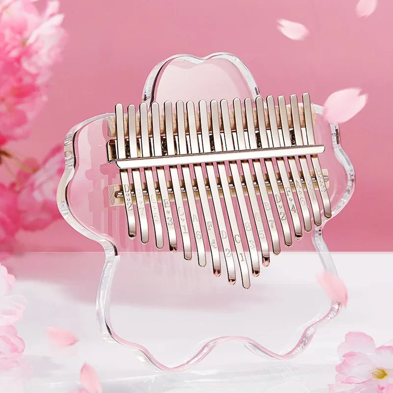 Crystal Clear Acrylic Kalimba – Portable Thumb Piano with 10/17/21 Keys for Soothing Melodies
