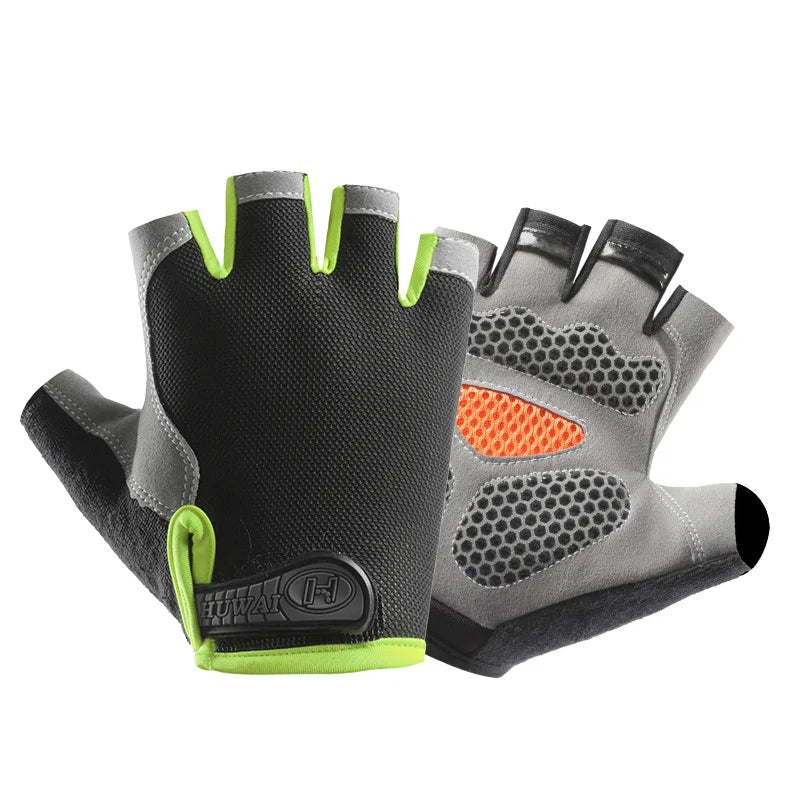 Breathable Anti-Slip Half-Finger Gloves – Fitness and Cycling Gloves for Summer Workouts
