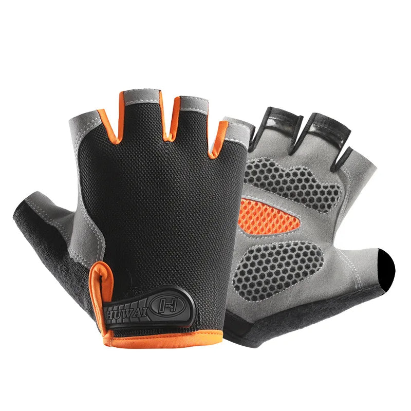 Breathable Anti-Slip Half-Finger Gloves – Fitness and Cycling Gloves for Summer Workouts