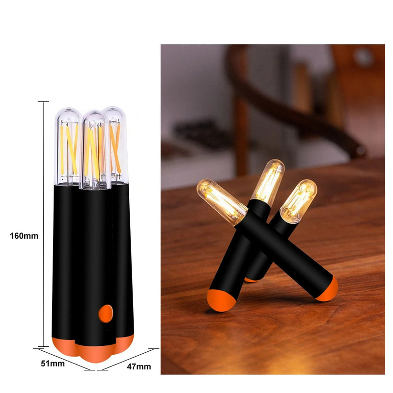 Rechargeable Camping Night Light - 4-Mode LED Tent Lamp for Outdoor Adventures, Patio Garden Parties, Hiking, or Emergency Home Use