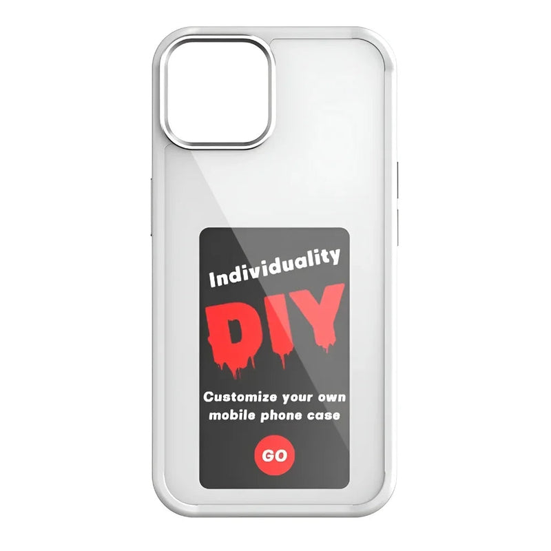 DIY E-Ink Screen Phone Case – Smart Shockproof Cover with Battery-Free Selfie Projection for iPhone 14/15/13 Pro Max