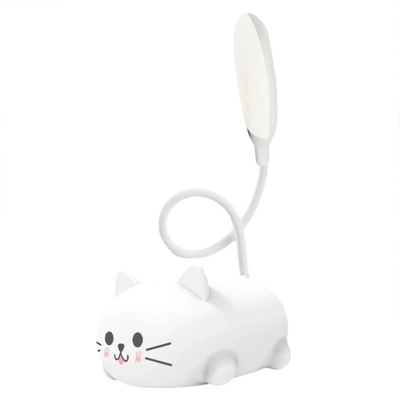 Mini Cat Night Light - Foldable USB Lamp for Desk, Bedside & Book Reading