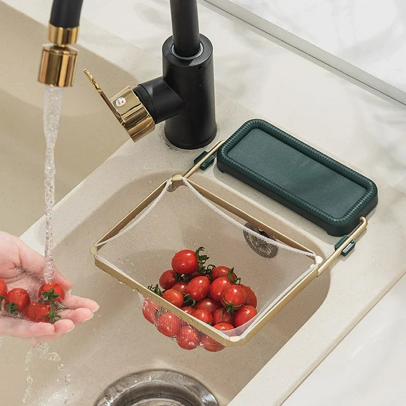 Sink Drain Basket – Anti-Clogging Strainer with Mesh for Food Waste, Fruits & Vegetables, Kitchen Hygiene Essential