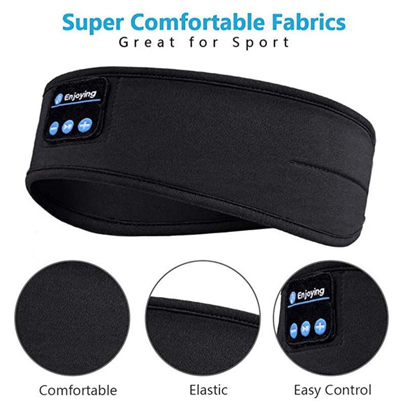 Wireless Sleeping Headphones & Sports Headband for Sleep, Workouts, Jogging, and Insomnia Relief - Bluetooth Sleep Mask with Built-in Speakers