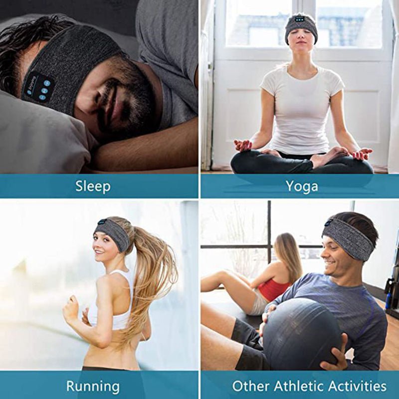Wireless Sleeping Headphones & Sports Headband for Sleep, Workouts, Jogging, and Insomnia Relief - Bluetooth Sleep Mask with Built-in Speakers