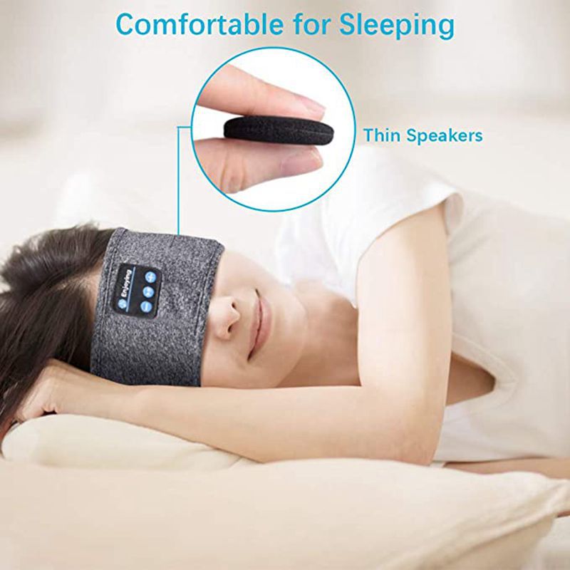 Wireless Sleeping Headphones & Sports Headband for Sleep, Workouts, Jogging, and Insomnia Relief - Bluetooth Sleep Mask with Built-in Speakers