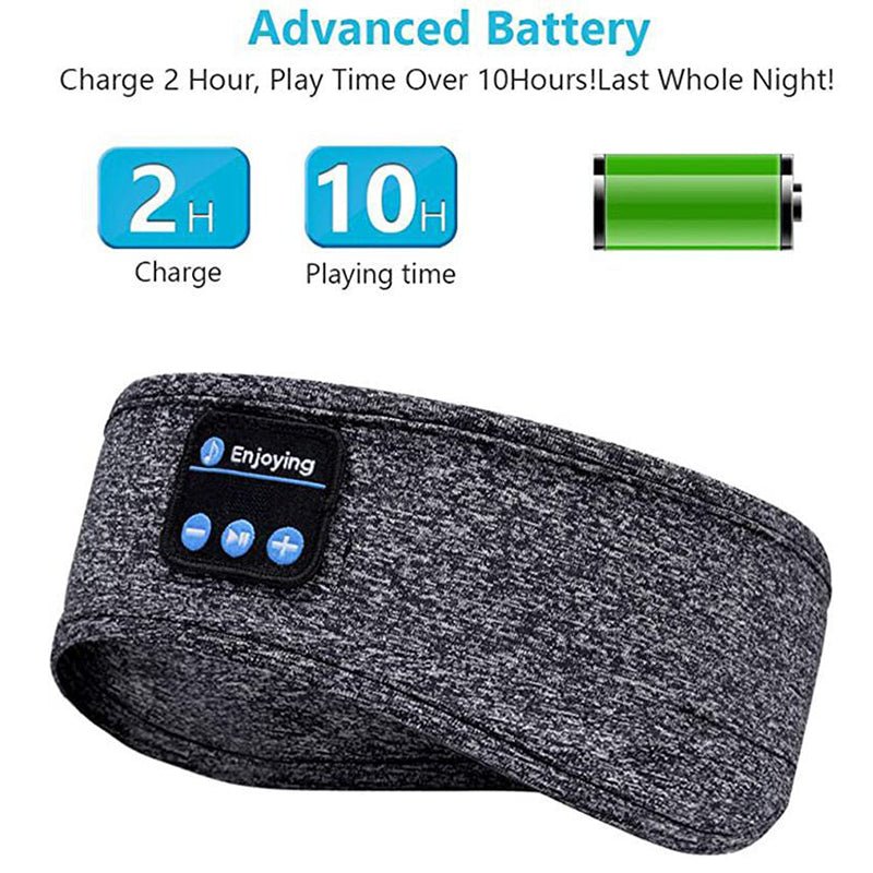 Wireless Sleeping Headphones & Sports Headband for Sleep, Workouts, Jogging, and Insomnia Relief - Bluetooth Sleep Mask with Built-in Speakers