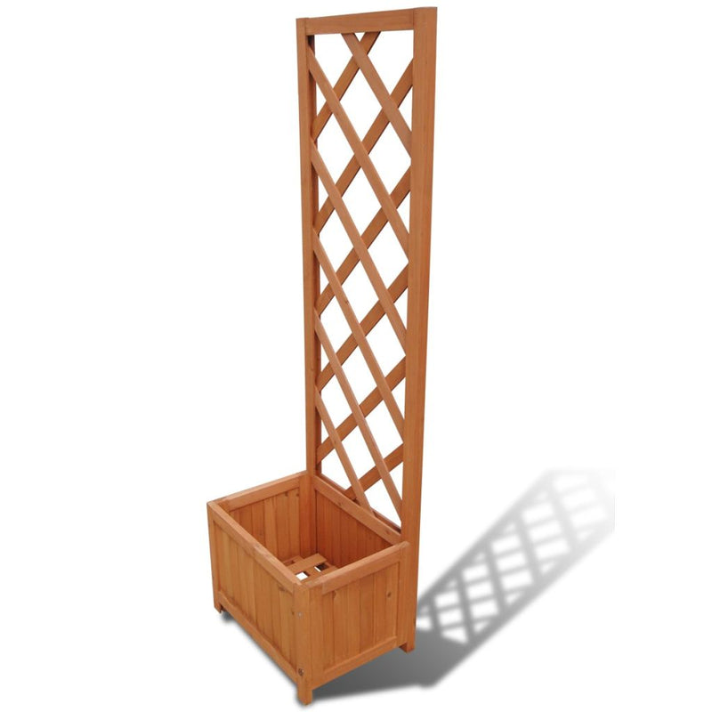 Wooden Trellis Planter