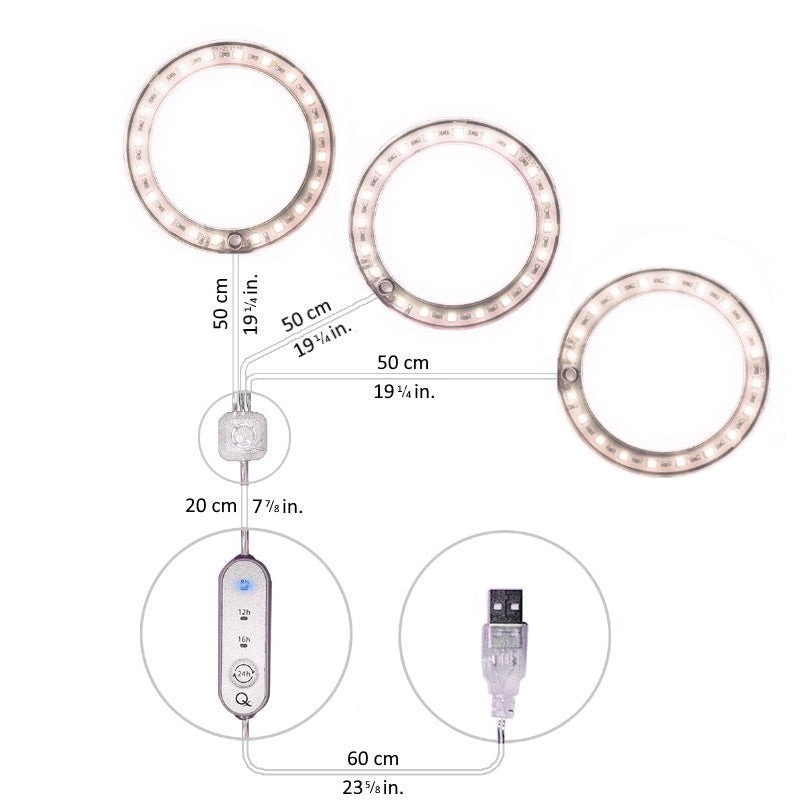 HaloGrow | Full Spectrum LED Grow Lights with Timer